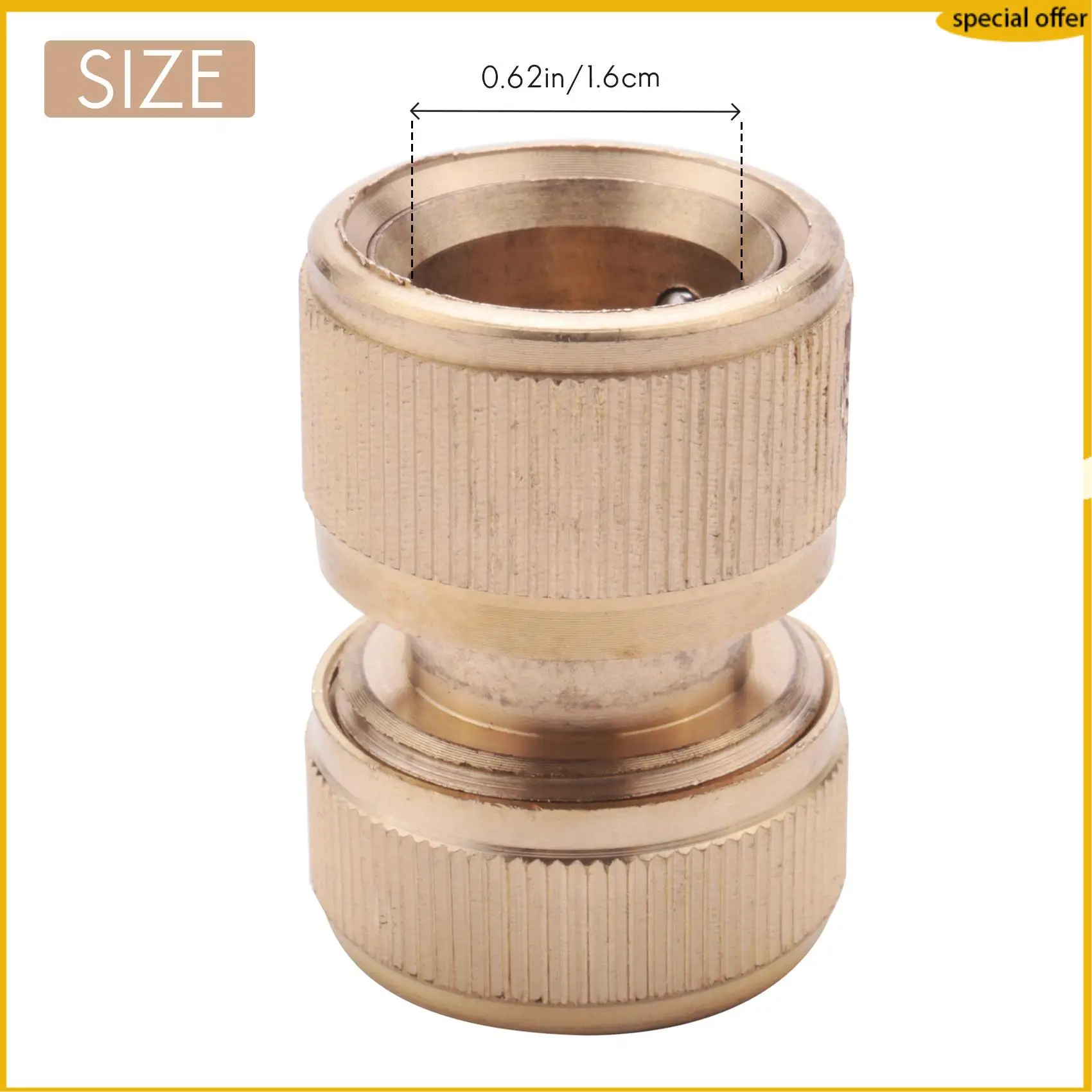 

A50I 4-комп. латунный соединитель для шланга, конец шланга, быстроразъемный фитинг, быстроразъемный соединитель для шланга 1/2 дюйма для садоводства, дома, полива автомобиля