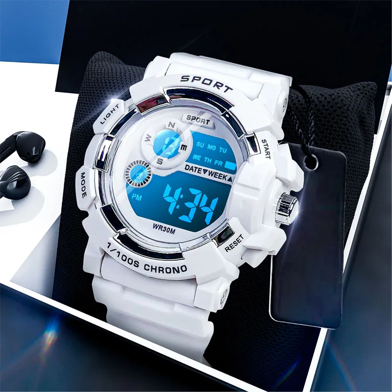 2024 Fashion Digital Watch for Boys Girls Student Waterproof Electric Watches High Quality Sports Wristwatch Birthday Gifts