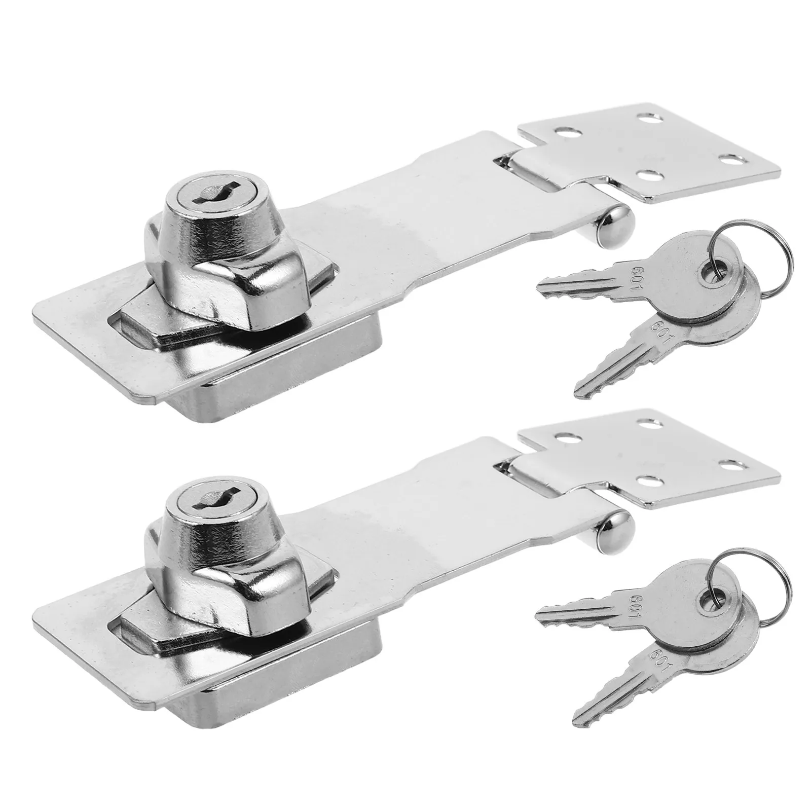 1Set Stainless Steel Cabinet Right Angle Latch Lock for Drawer Fridge Office Wardrobe Mailbox Lockable Security Lock Key