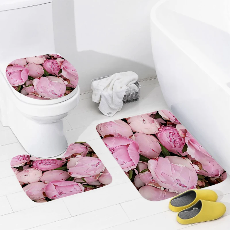 home bathroom floor mats Modern Nordic style Bath Foot mat modern bathroom accessories rug Toilet mat Bathtub anti-slip carpet