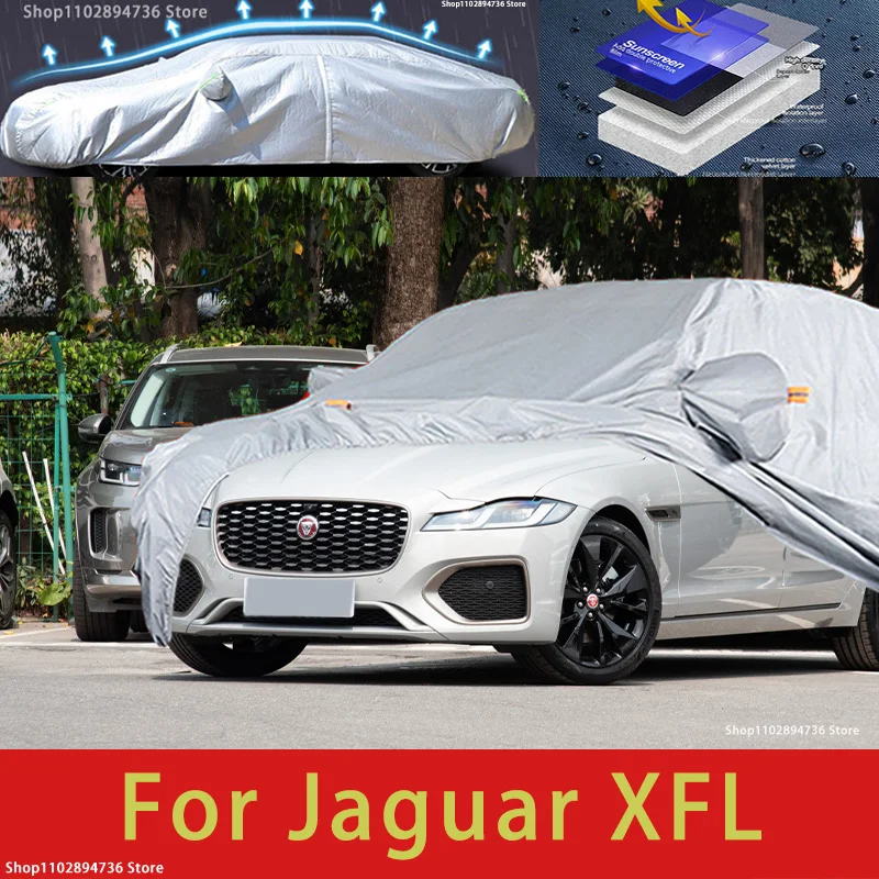 

For Jaguar XFL Outdoor Protection Full Car Covers Snow Cover Sunshade Waterproof Dustproof Exterior Car accessories