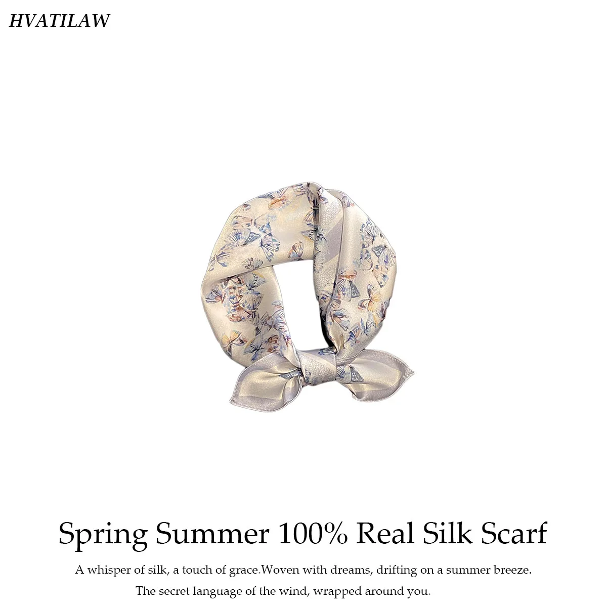 

New 100% Real Silk Square Scarf Women Bandana Headscarf Scarves Shawl Square Neck Foulard Wrap Cachecol Femme Echarpes Bufanda