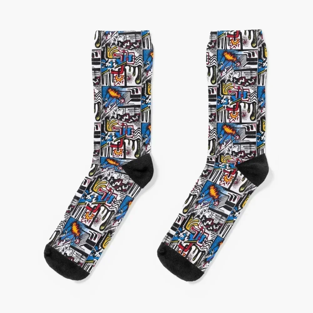 Chaos Part 1 Socks happy cycling man Woman Socks Men's