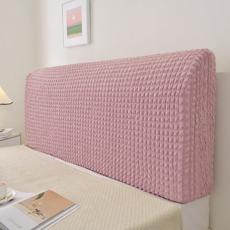 Seersucker Bedhead Cover Thicken Spandex Stretch Headboard Covers All-inclusive Bed Backrest Protector Cover for Hotel Home