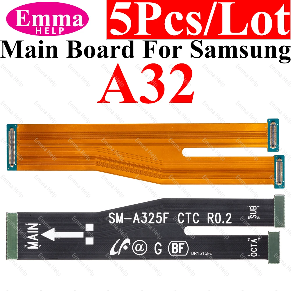 Câble flexible de carte principale pour Samsung Galaxy, connecteur A32, A21S, A51, A32, A42, A52, A72, Note 10 Lite, 20 Ultra Flex, 5 pièces