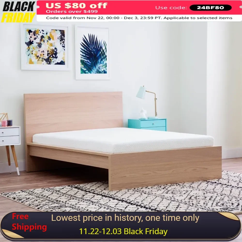 

Memory Foam Mattress, 5-Inch, Firm Mattress,Medium Firm Mattress Bedroom Furniture, Twin, Gel Memory Foam, Single Thin Mattresss