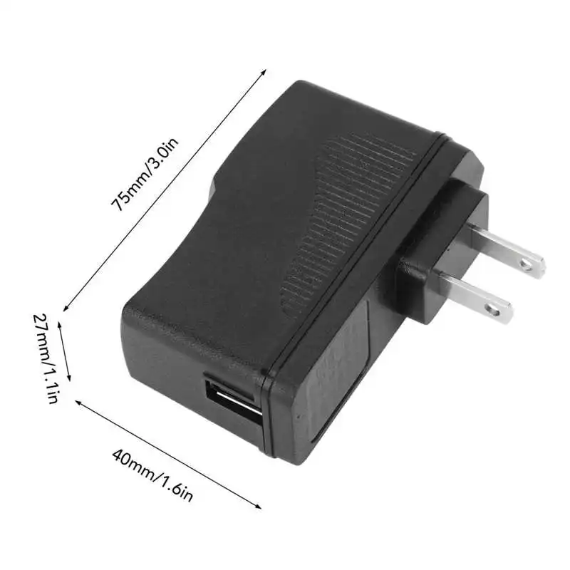 Cargador de pared USB de 5V y 3A, enchufe de carga rápida, adaptador de carga rápida para lámpara de teléfono, enchufe estadounidense de 100V a 240V, bloque de carga rápida