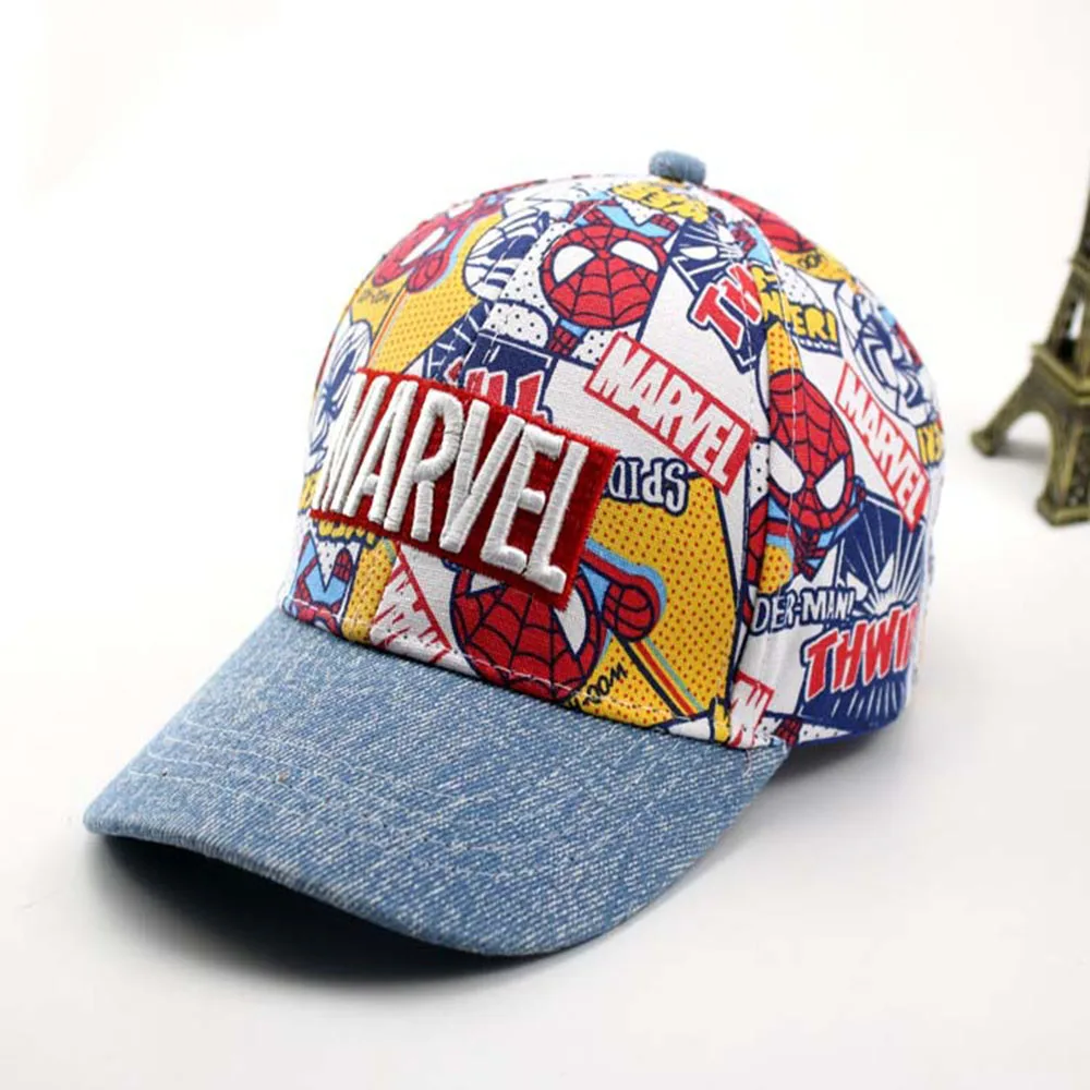 Marvel Spiderman Mickey Mouse Kinderhoed Jongen Meisje Hip Hop Caps Disney Mickey Minnie Caps Anime Figuur Gedrukt Hoeden Mode