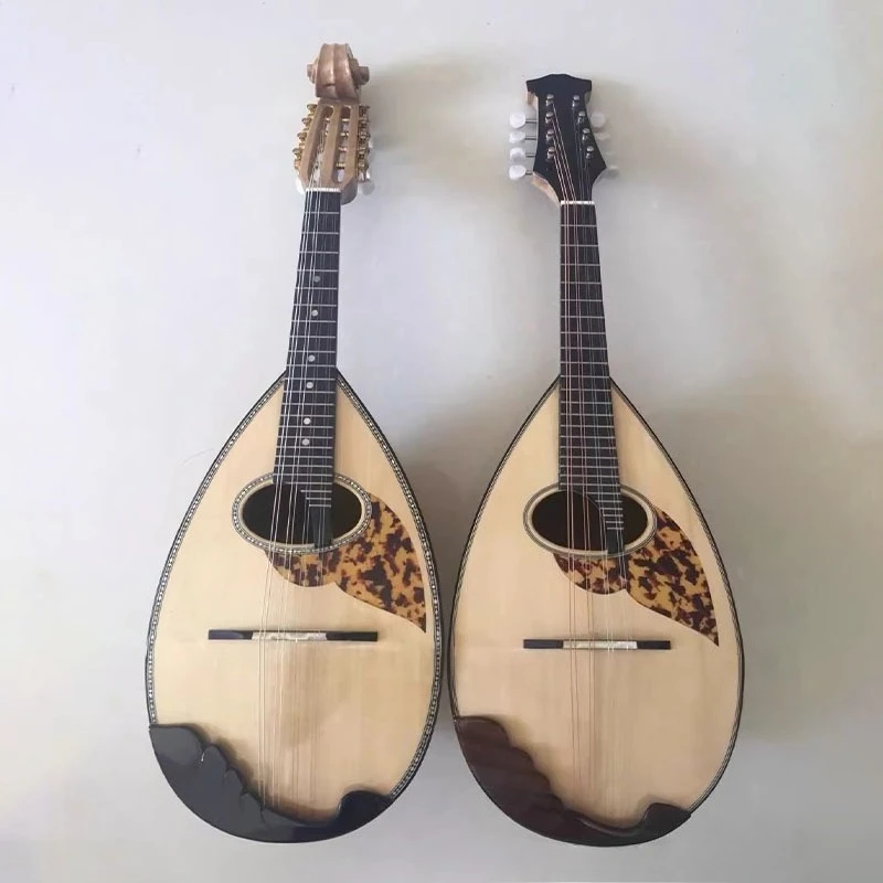 Portable Play Mandolin Handmade Professional Japanese Mandolin Adult Performance 8 String Guitar Classic Lute Musical Instrument