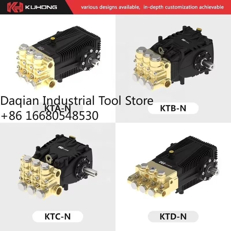 D5a Kuhong KTD8018N 800bar 18lpm 30kw/40hp ultra High-pressure Plunger Pump Industrial Triplex Pressure Washer Pump Male Shaft P