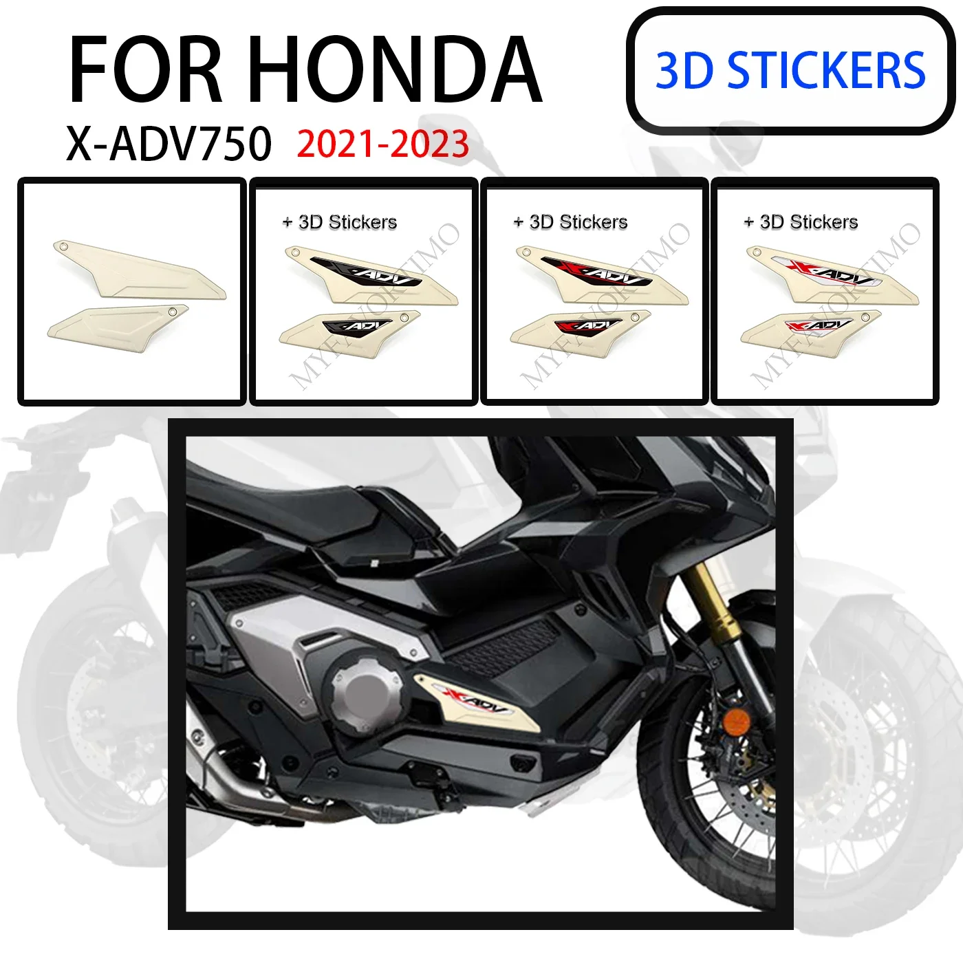 Motorcycle Decals and Accessories FOR HONDA XADV X ADV X-ADV 750 XADV750 Parts Covers Set Side Panels Guard Plate 2021-2023