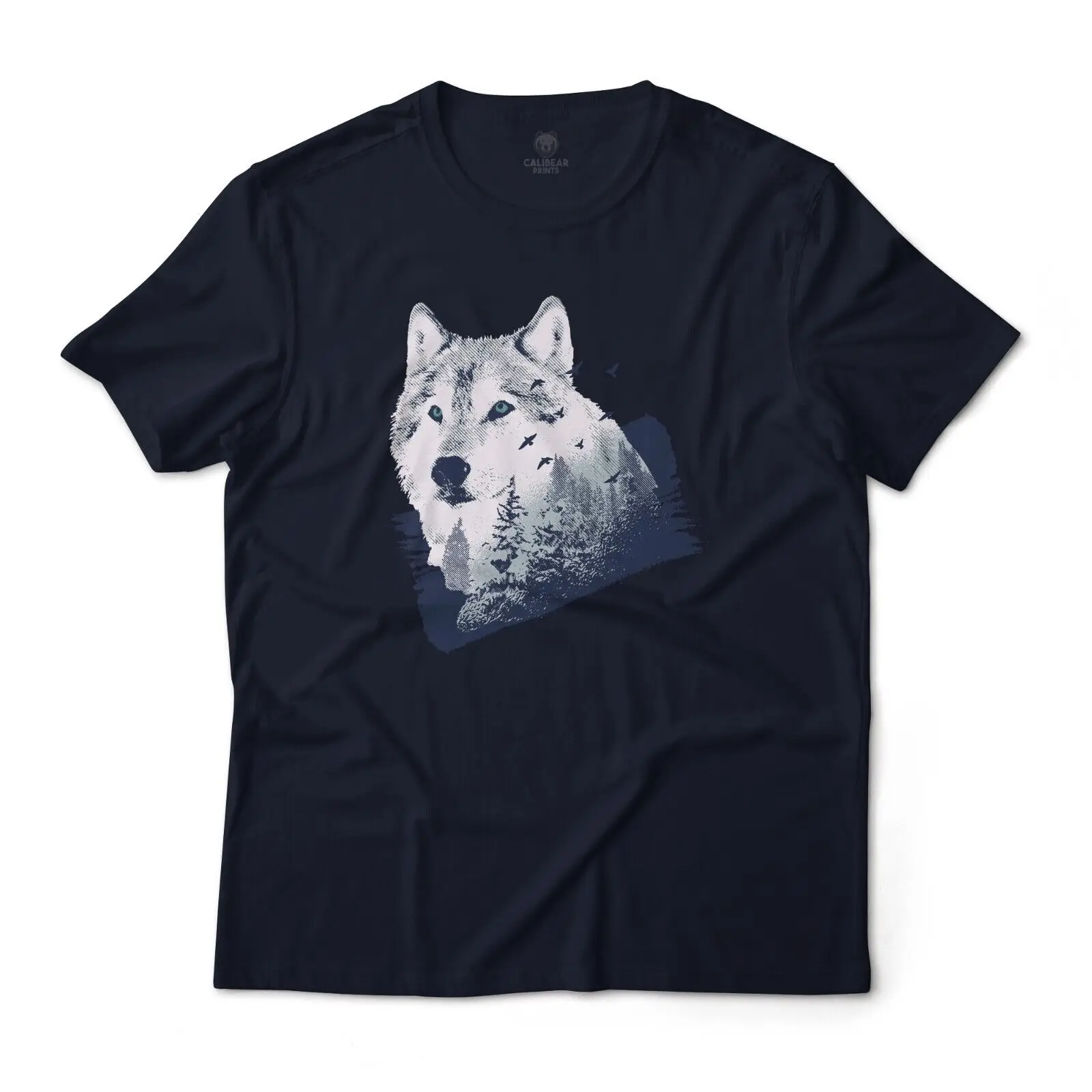 Wolf Art - Nature Clean Aesthetic Art Graphic T-Shirt Unisex Lightweight Cotton