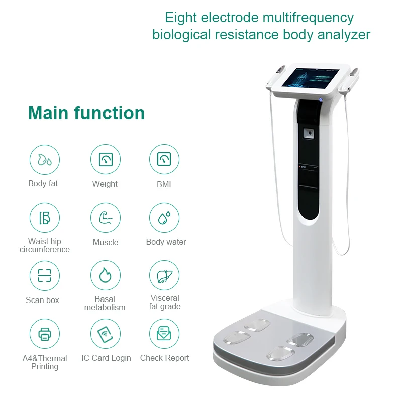 New USA body 3D Scanner Segmental Body Composition Analyzer 8-Electrode Bioelectrical Impedance Analysis machine