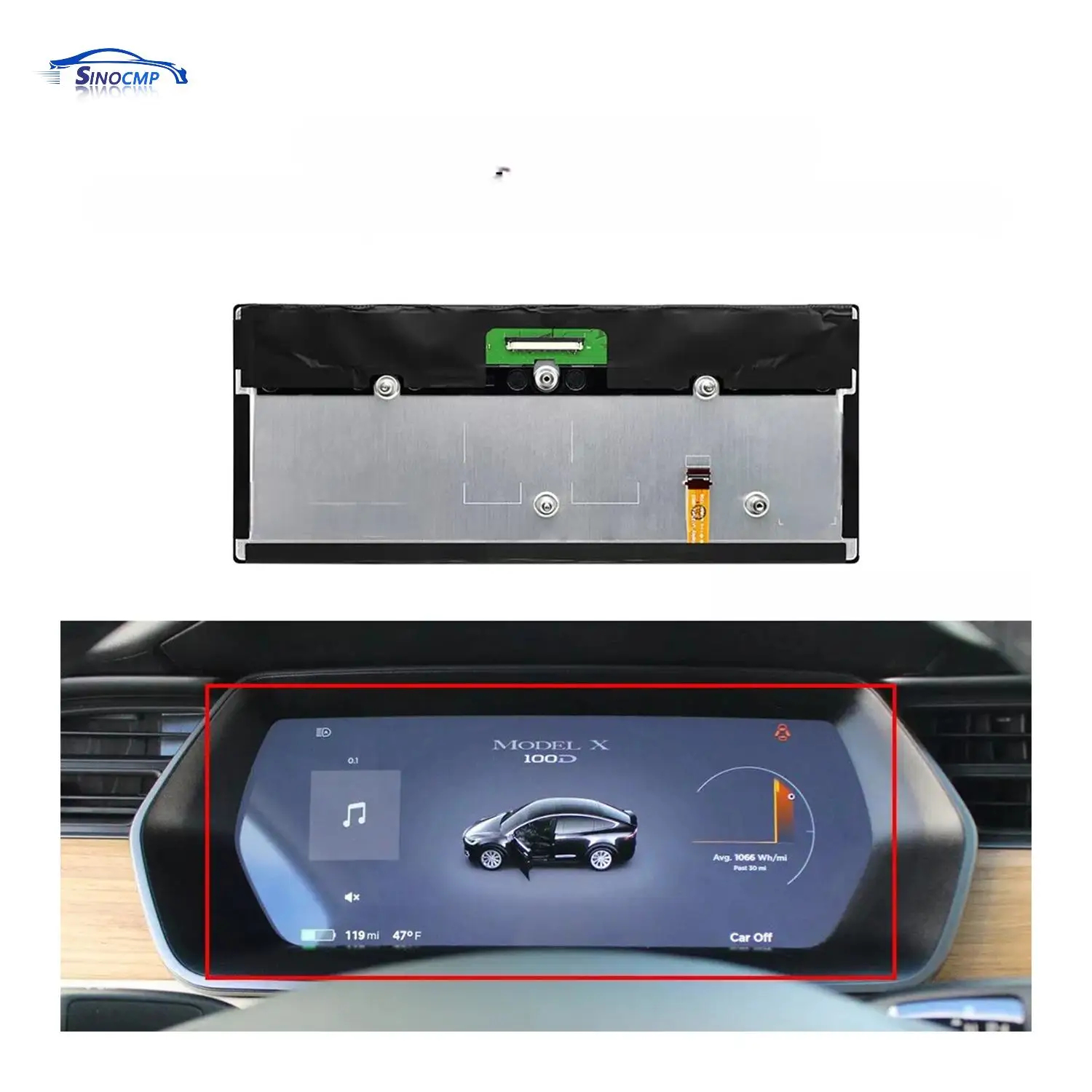 12.3 "شاشة الكريستال السائل مجموعة الأدوات الرقمية ل تسلا نموذج S S2 X GEN 2 LA123WF1(SL)(01) مشغل فيديو قطع غيار السيارات