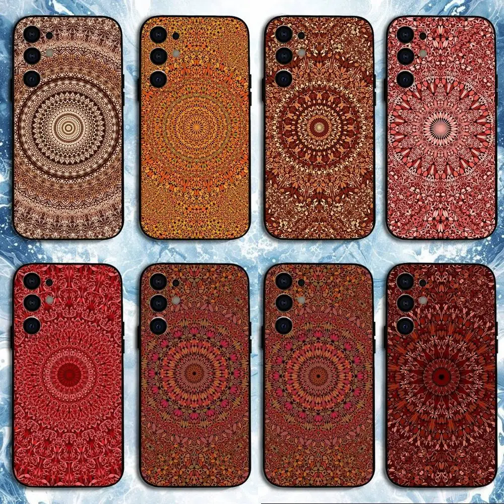 

Eden Mandala Phone Case For Samsung S25,S24,S23,S22,S21,S20,Plus,Fe,Lite,Others Black Cover