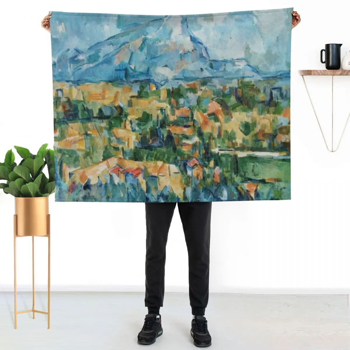 

Art Cezanne Throw Blanket Modern Design Soft Blanket for Home Decor