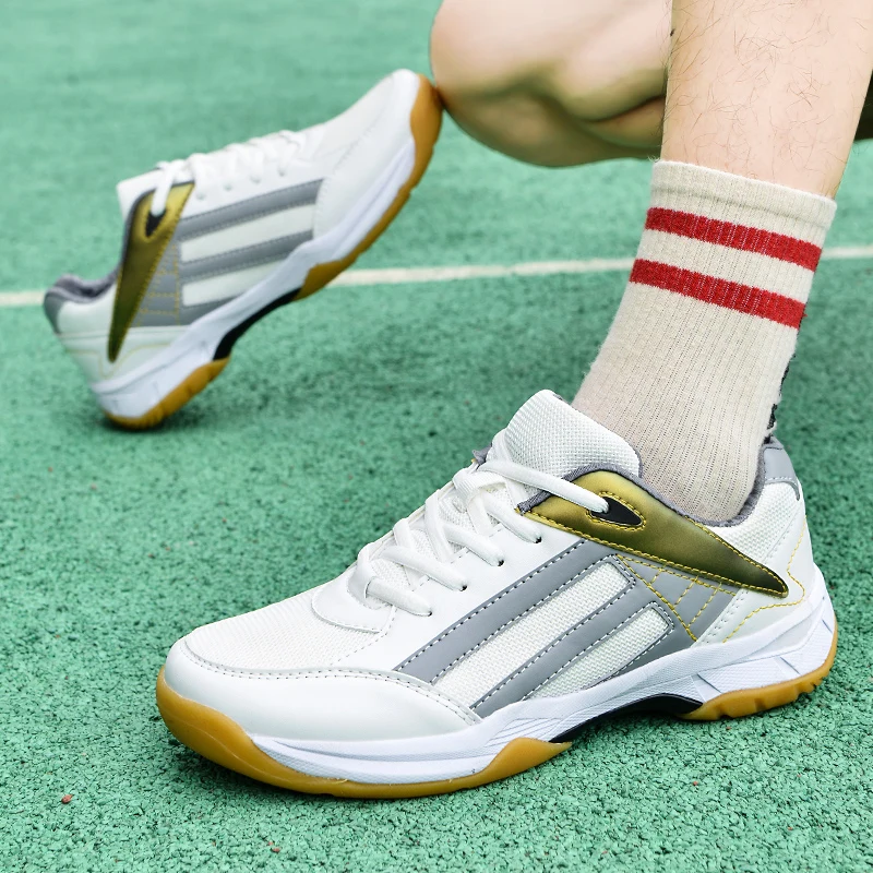 Nastolatek profesjonalne buty do siatkówki Court Fitness Badminton buty do treningu dla mężczyzn i kobiet buty do tenisa rozmiar 36-45