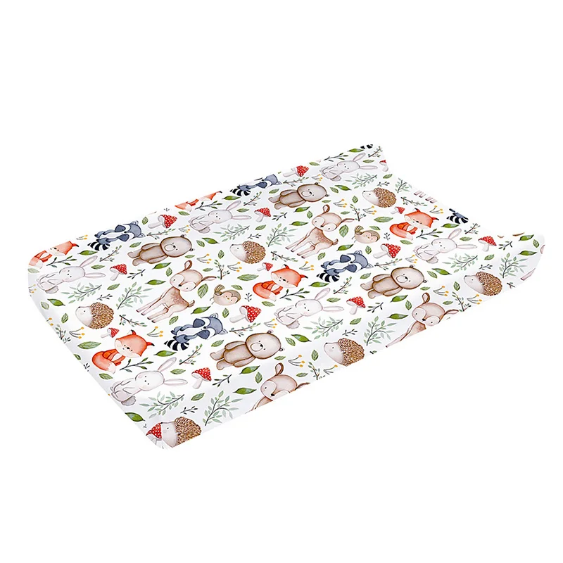 Baby Changing Pad Cover Stretch Breathable Soft Diaper Changing Table Sheets Farm Style Print Changing Mat Cover