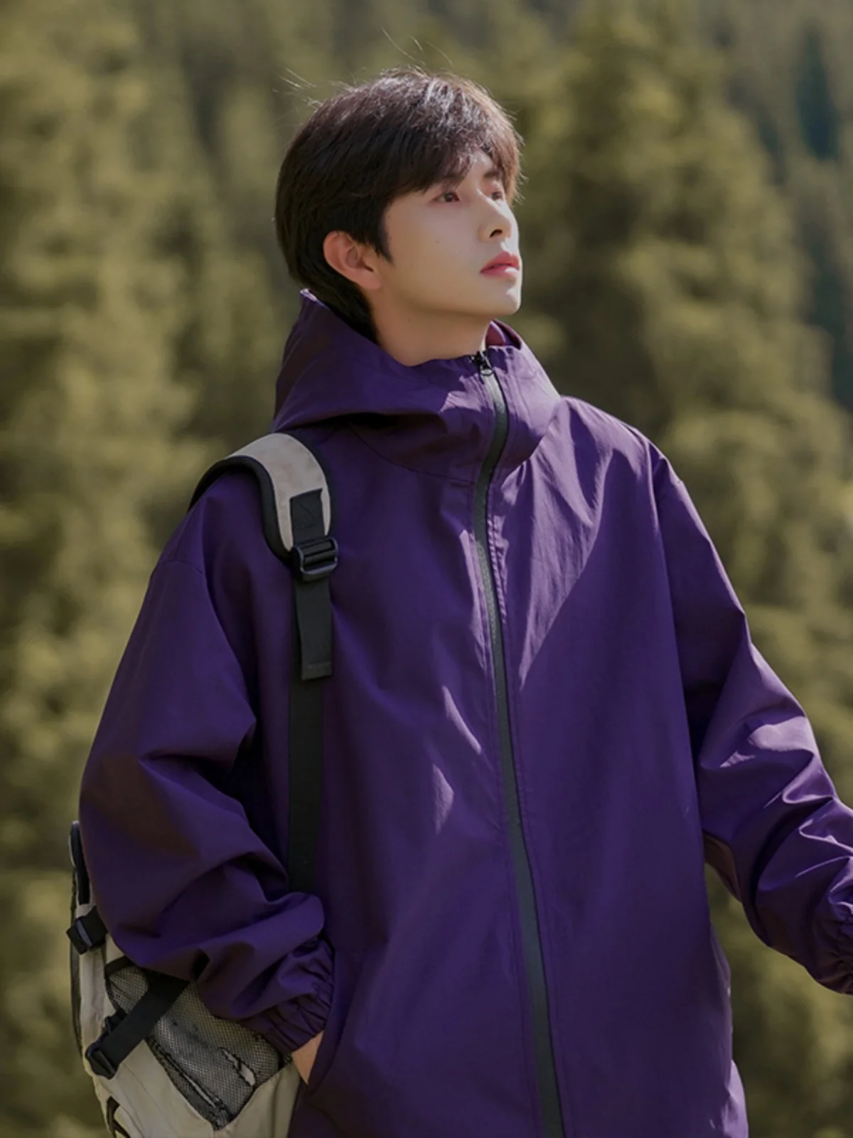 

Мужская осенняя новинка: водонепроницаемая ветрозащитная куртка для походов и активного отдыха, с капюшоном, на молнии, свободного кроя