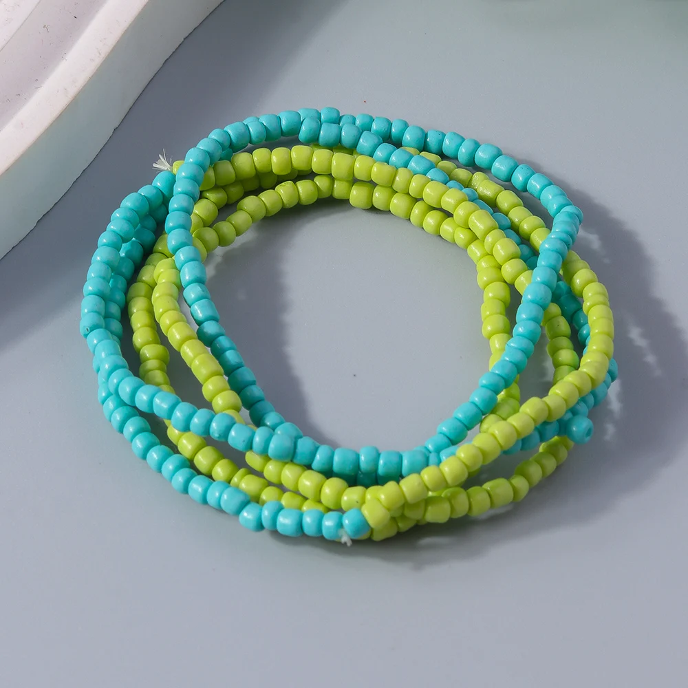 Aihua Böhmisches Handgefertigtes Perlenarmband für Frauen, Sommerliches Mehrschichtiges Buntes Perlenkettenarmband, Mädchen Boho Schmuck Großhandel – Detail 19
