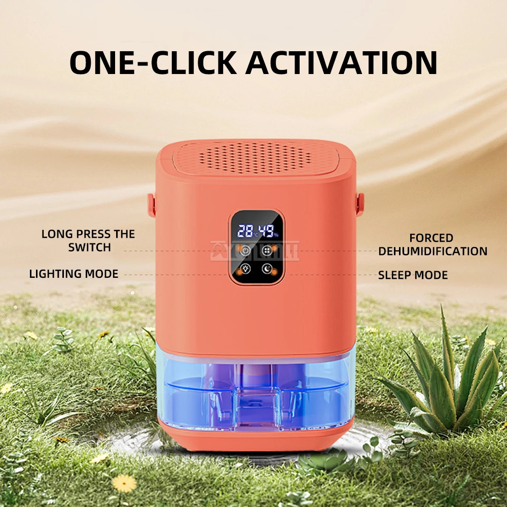 KB-907 Dehumidifier 1.5L Visible Transparent Water Tank Moisture-Proof Air Humidifier for Home Office