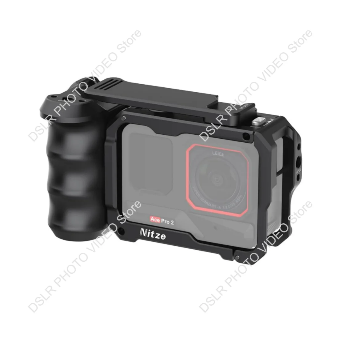 

Nitze Cage for Ace Pro 2/ Ace Pro / Ace Camera, Xplorer Grip Kit, with Handle, Wrist Strap and Cold Shoe Shutter Button