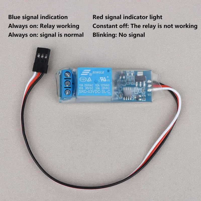 1/2PCs PWM Electronic Relay Switch For RC Airplane DIY Model Lights Controller Universal K1 Power On-off Switchestches
