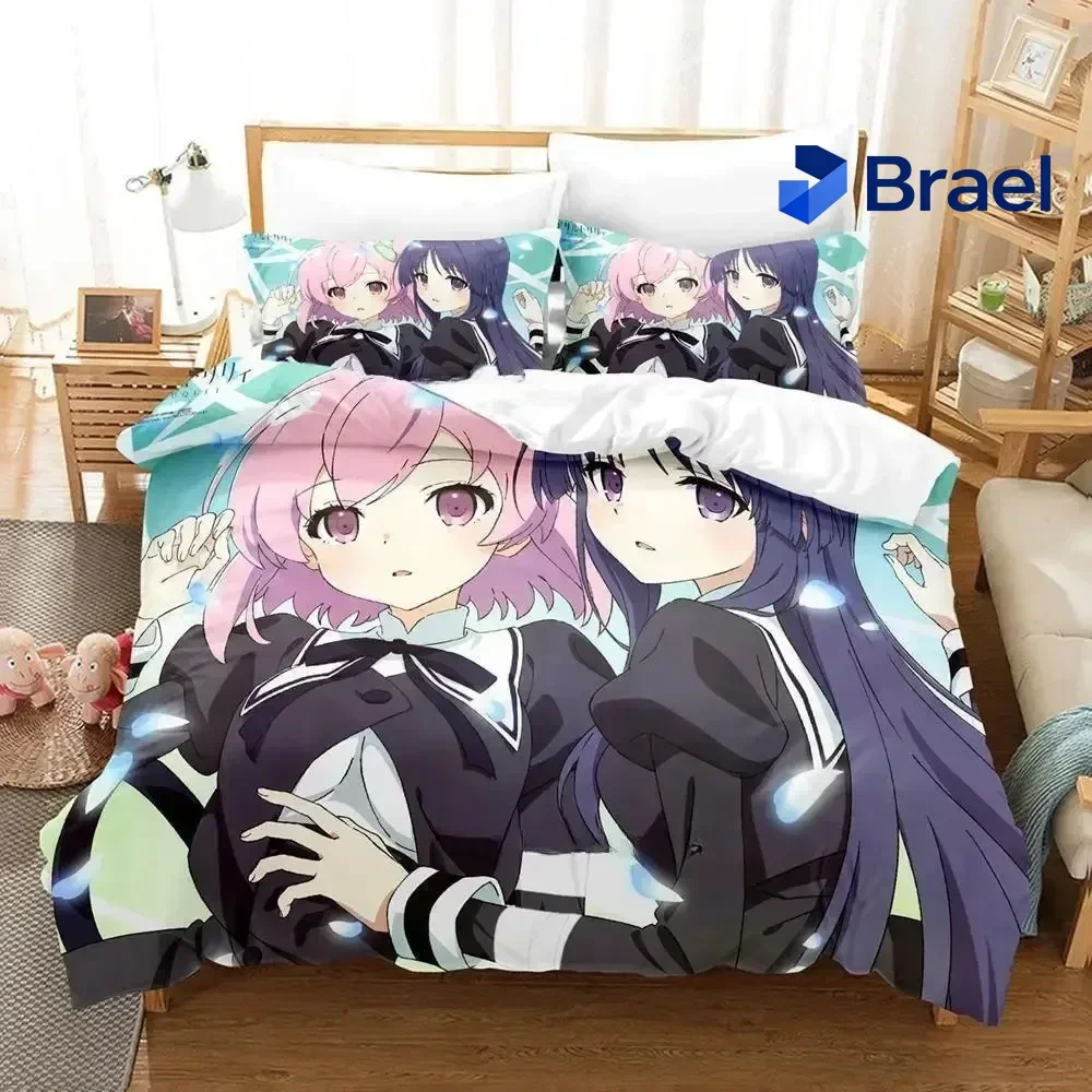 Exquisite Assault Lily Bouquet Bedding Set Single Twin Full Queen King Size Bed Set Adult Kid Bedroom Duvetcover Sets Anime Bed