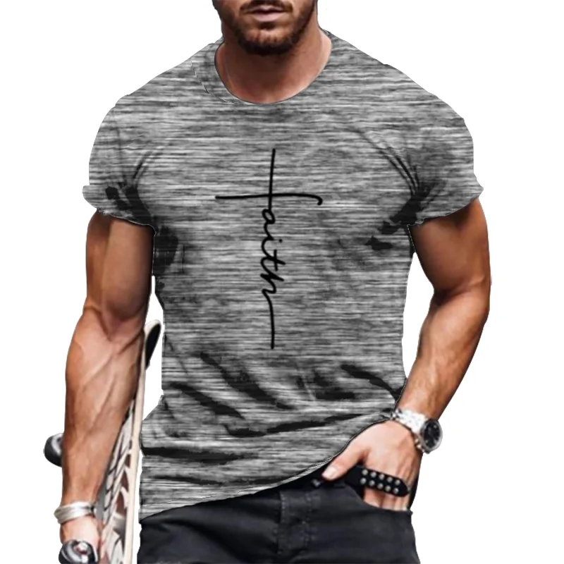 2022 Retro Flag Print Summer T-shirt For Men Fashion Short Sleeve Loose Sports Tshirt Breathable Top 6xl