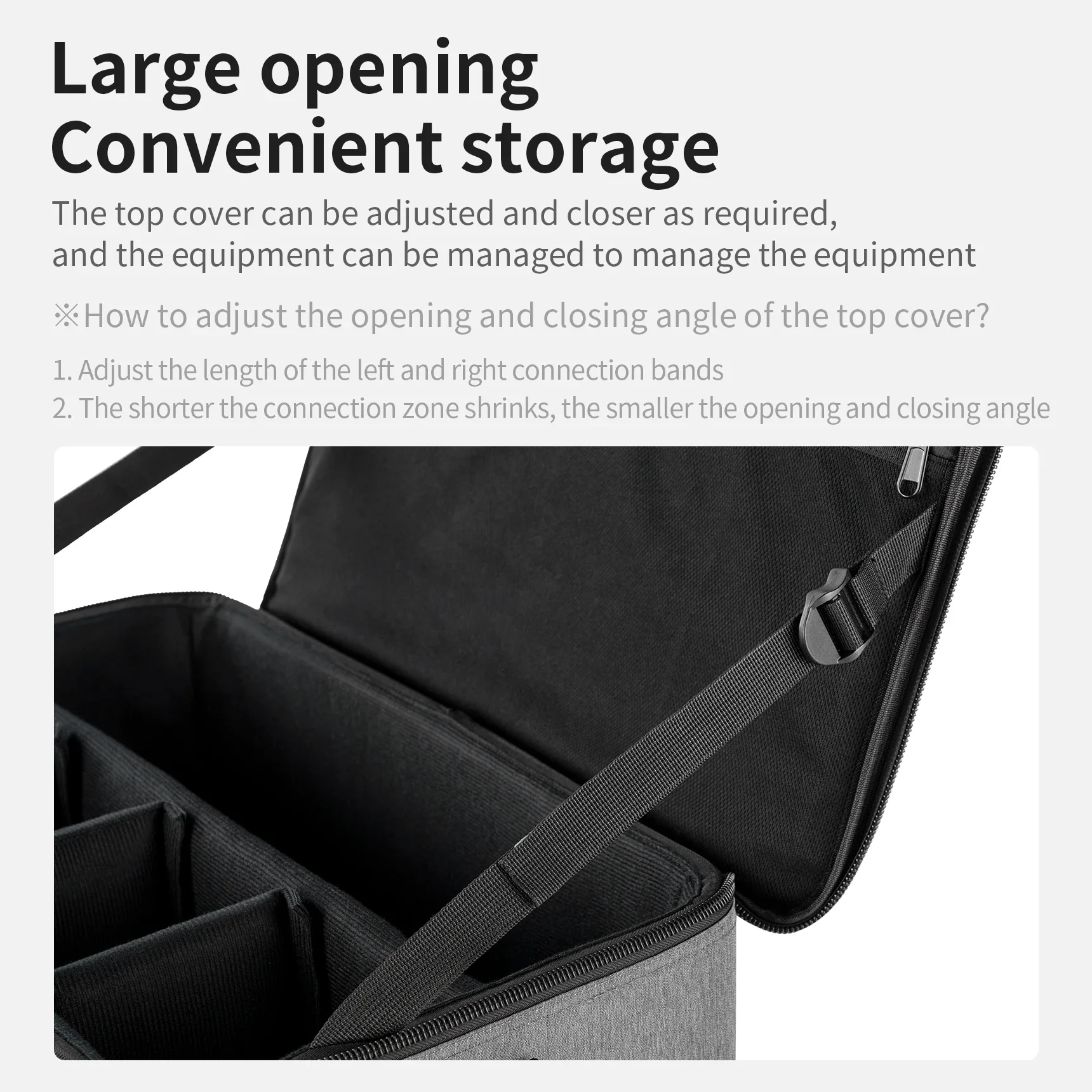 Profesjonalne wodoodporne etui Selens S/M/L na sprzęt do oświetlenia fotograficznego z przegródkami, uchwytem do przenoszenia i paskiem na ramię