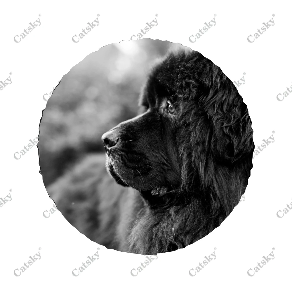 Animal -  Newfoundland Print Spare Tire Cover Waterproof Tire Wheel Protector for Car Truck SUV Camper Trailer Rv 14