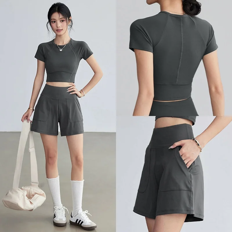 quick-dry-naked-feel-yoga-clothes-short-sleeve-women-summer-thin-style-slimming-breathable-pilates-running-sports-top-fitness