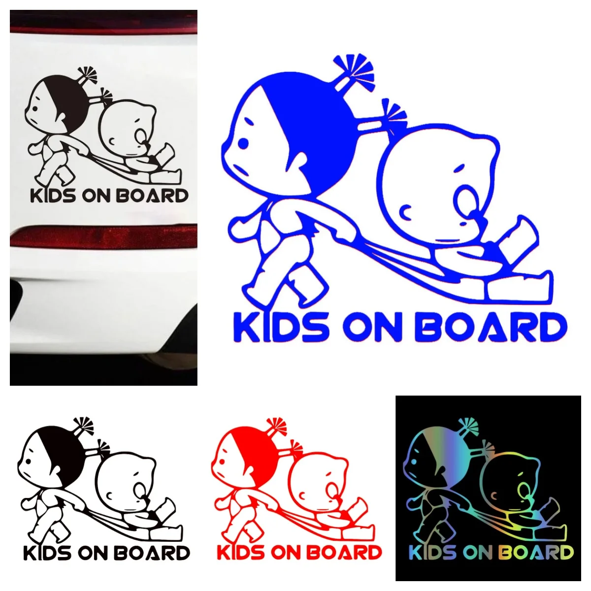 

"Children in Car" Child Safety Sticker – PVC Vinyl Decal, Interior Baby Warning Sign