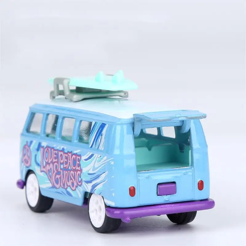 Majorette 1/64  T1 Beetle Golf  MK1 Gingham DELUXE Pica Peace Music simulation alloy car model  toy  collection Children gift