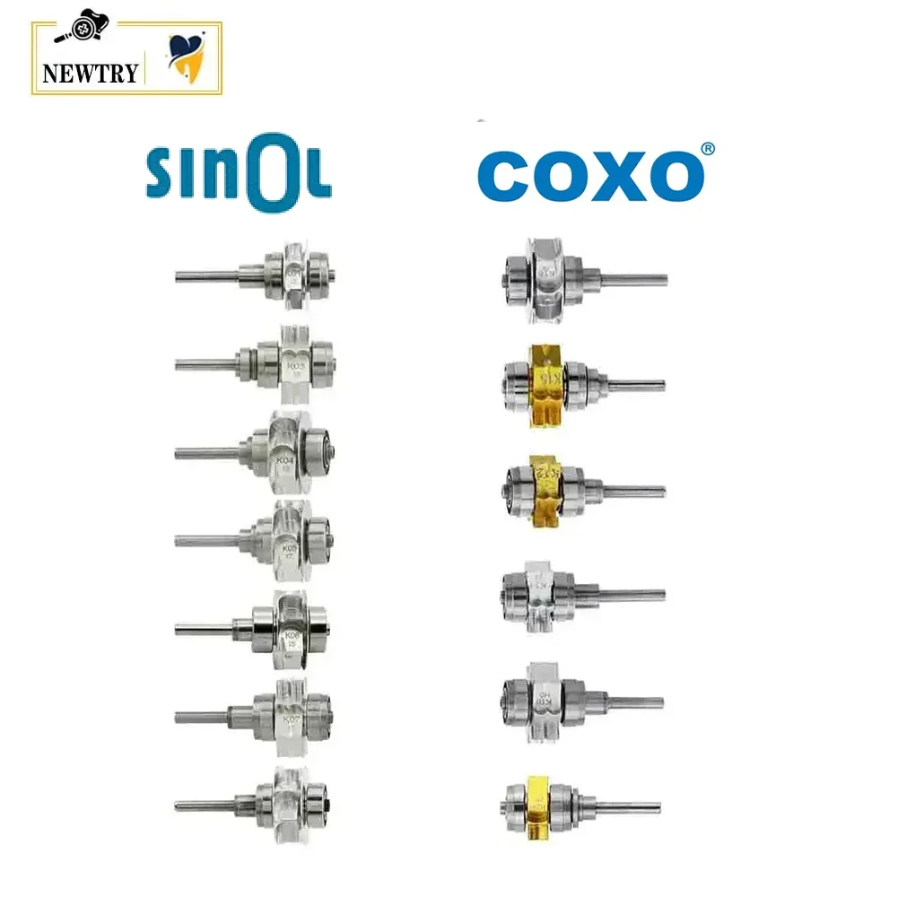 

Стоматологический наконечник, турбинный картридж, ротор, подходит для COXO Sinol, высокоскоростная стоматологическая кнопочная головка, подшипник, керамический ротор, запасные части