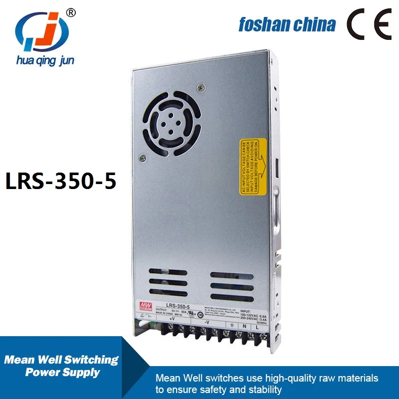 LRS-350-5 Meanwell Switching Power Supply 350W 5V 60A Single Output for Automation