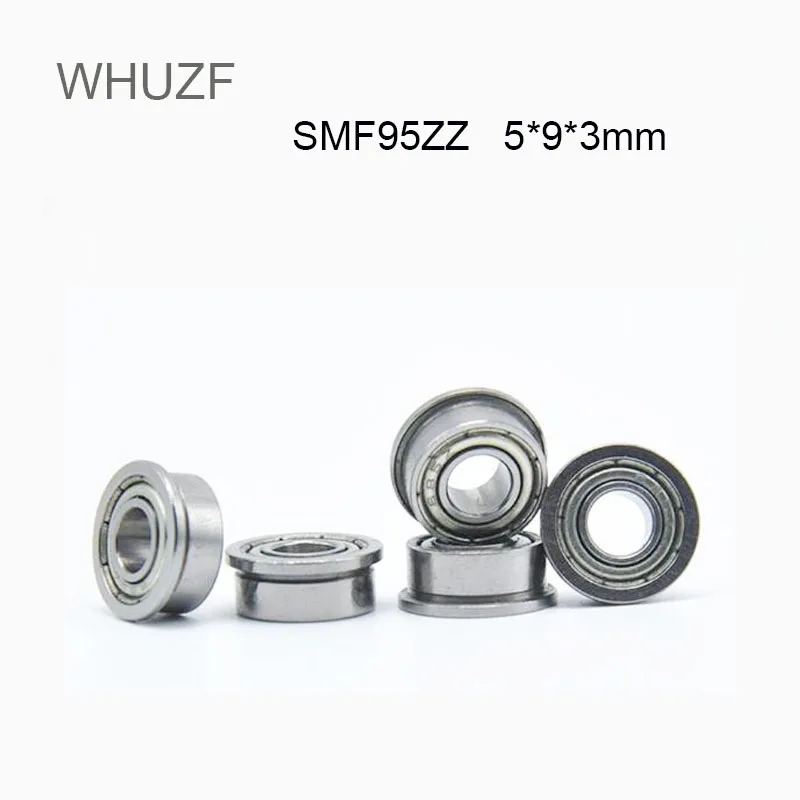 

SMF95ZZ Flange Bearing 5x9x3 mm 10/20/50PCS ABEC-3 Double Shielded Stainless Steel Flanged SMF95 Z ZZ Ball Bearings SMF95Z MF95Z