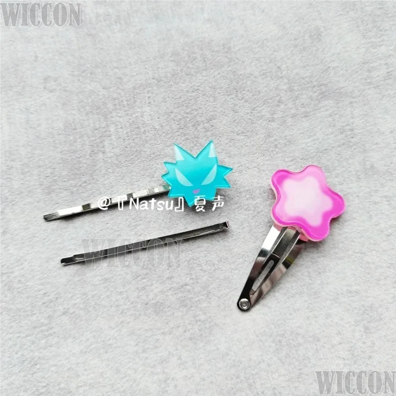 CyIvan R6 Hairclip Alien Stage Cosplay Cute Kawaii Prop Headwear Pink Flower Till Hairclip Halloween Carnival Gifts Man Customiz