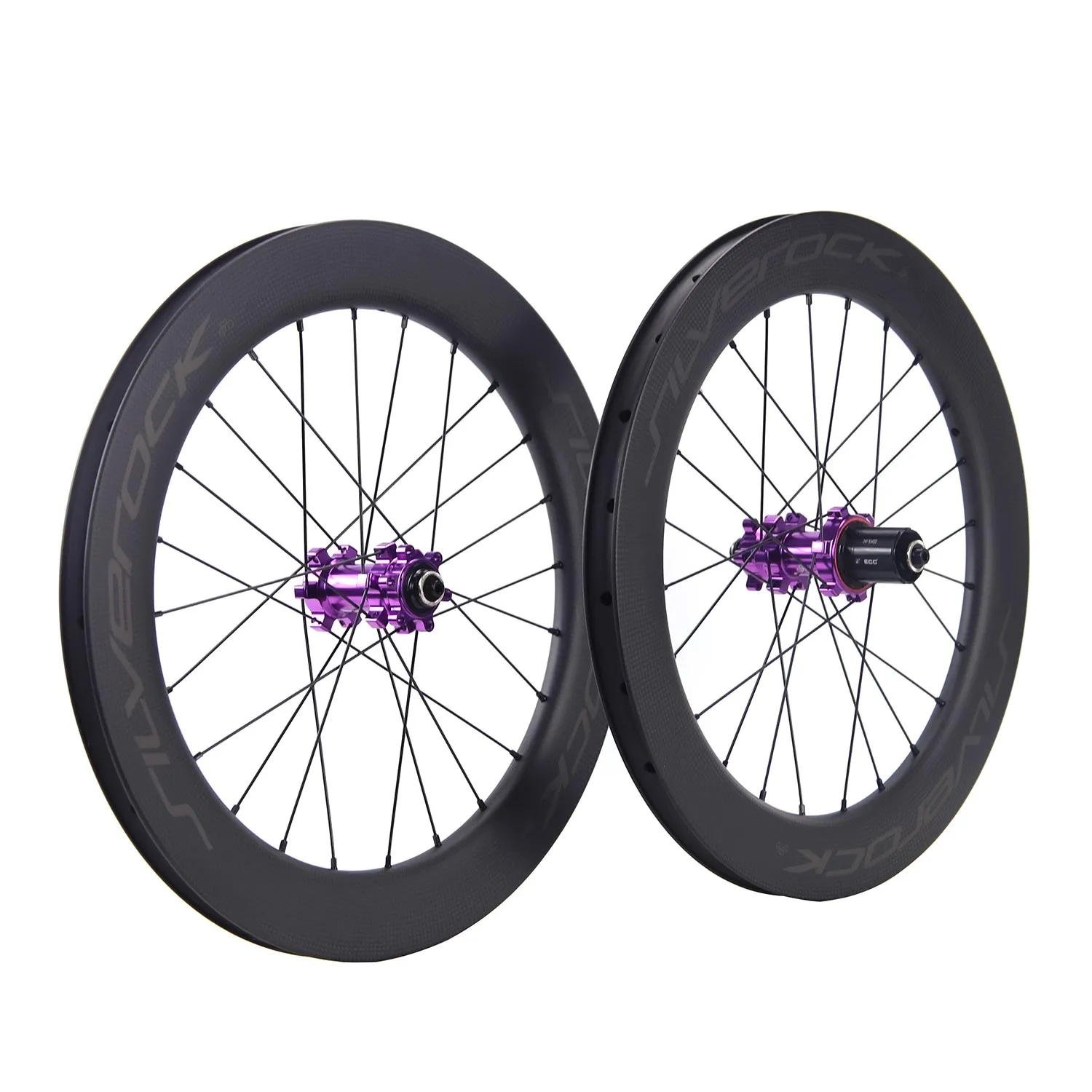 SILVEROCK SR50C 20 Inch 406 451 Carbon Wheel Disc Brake Clincher 11 Speed for D8 Blast Reach Minivelo Folding Bike Wheelset