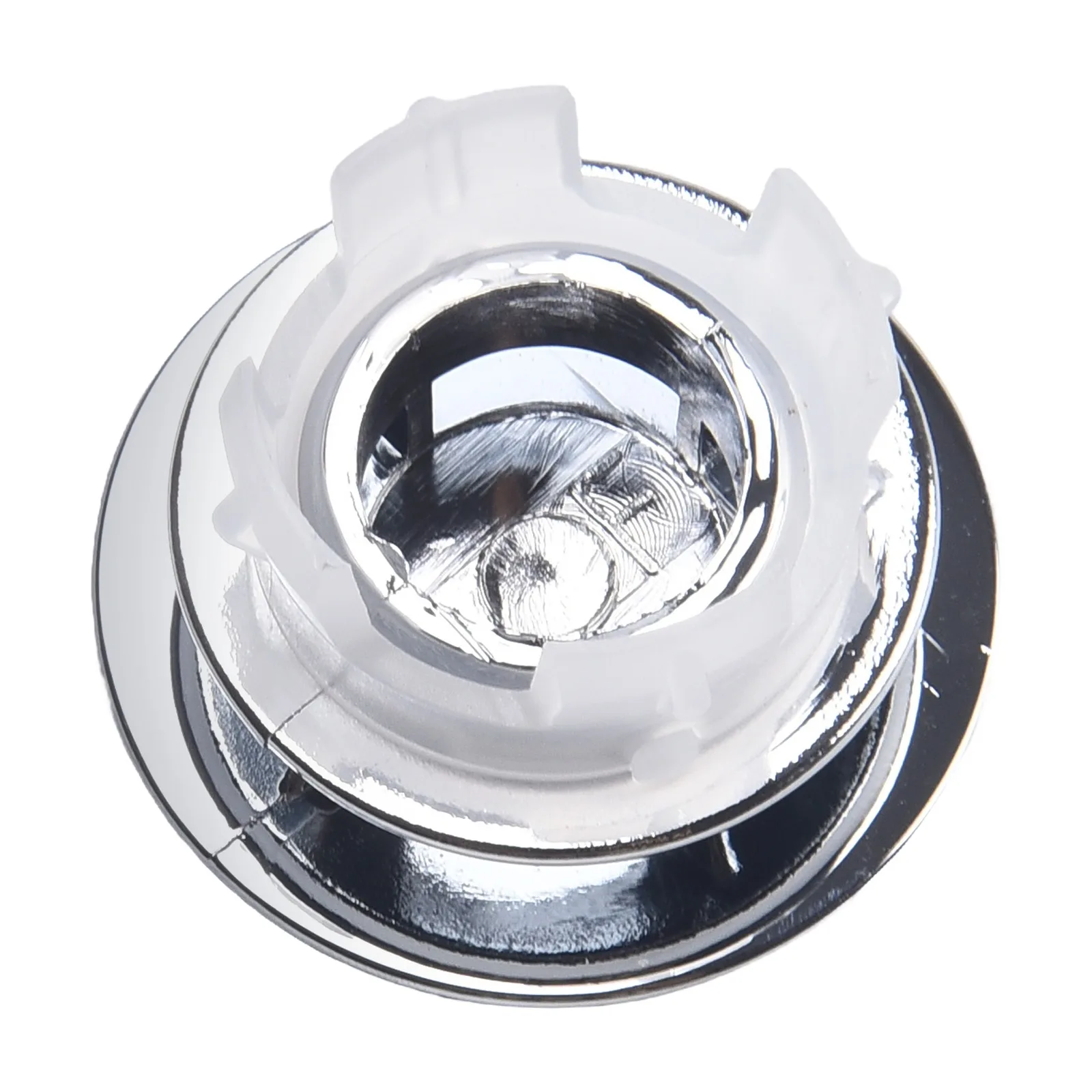 2pc Overflow Cover Trim for Bathroom Sink Basin Fits Standard 22mm 24mm 7/8 Inch Overflow Drain Openings Chrome