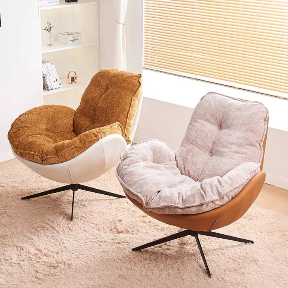 كراسي دوارة حديثة مريحة للألعاب مع وسائد مثالية لغرفة المعيشة والشرفة وغرفة النوم وقراءة الأثاث التلفزيوني #3