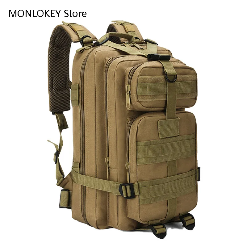 Men's Leisure Travel Camping Backpack Waterproof Multi-functional Tactical Bag Camouflage Large Capacity Outdoor Sport Bag