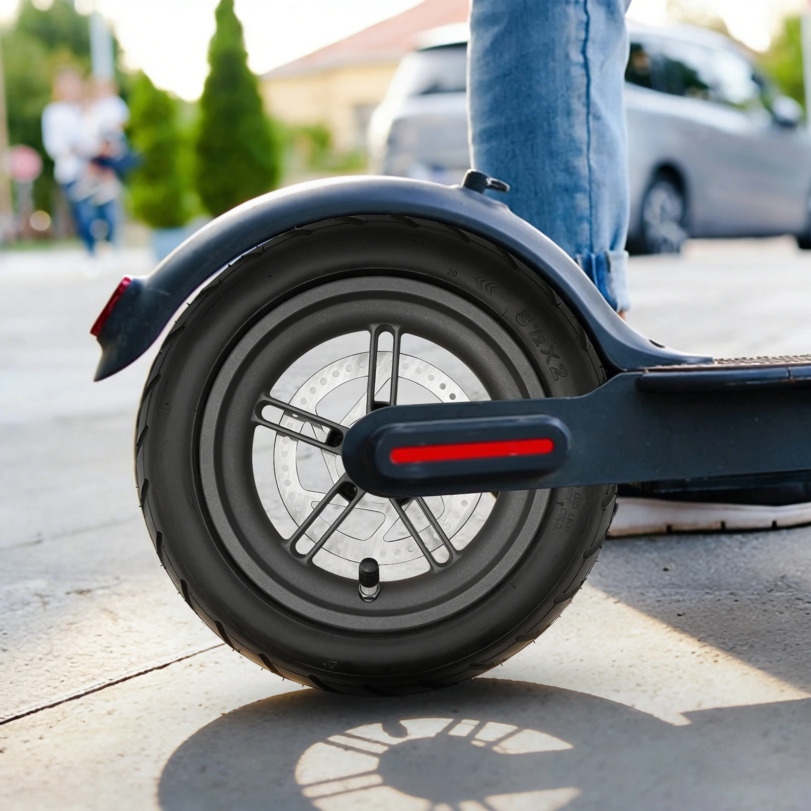 

Scooter Wheel, Inflatable Rear Wheel, Black Electric Scooter Inflatable Rear Wheel for The Xiaomi M365 and Xiaomi 1S Scooter