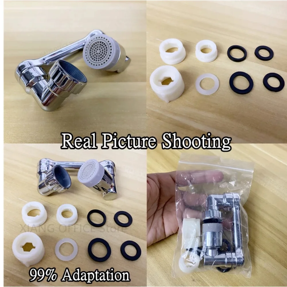 ใหม่99% Universal 1080 ° หมุน Extender ก๊อกน้ำแขนหุ่นยนต์พลาสติก Splash สำหรับห้องครัวอ่างล้างหน้าก๊อกน้ำ Bubbler หัวฉีด