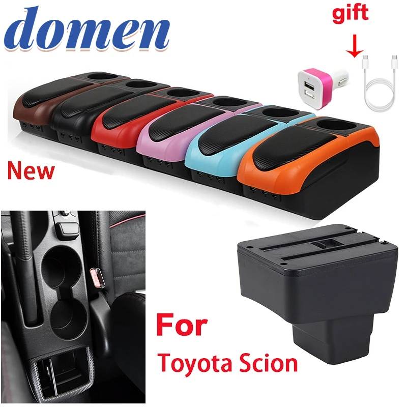 

For Toyota Scion Scion iA Armrest Retrofit Toyota Scion-Scion iA Car Armrest Storage box Charging with USB cup holder