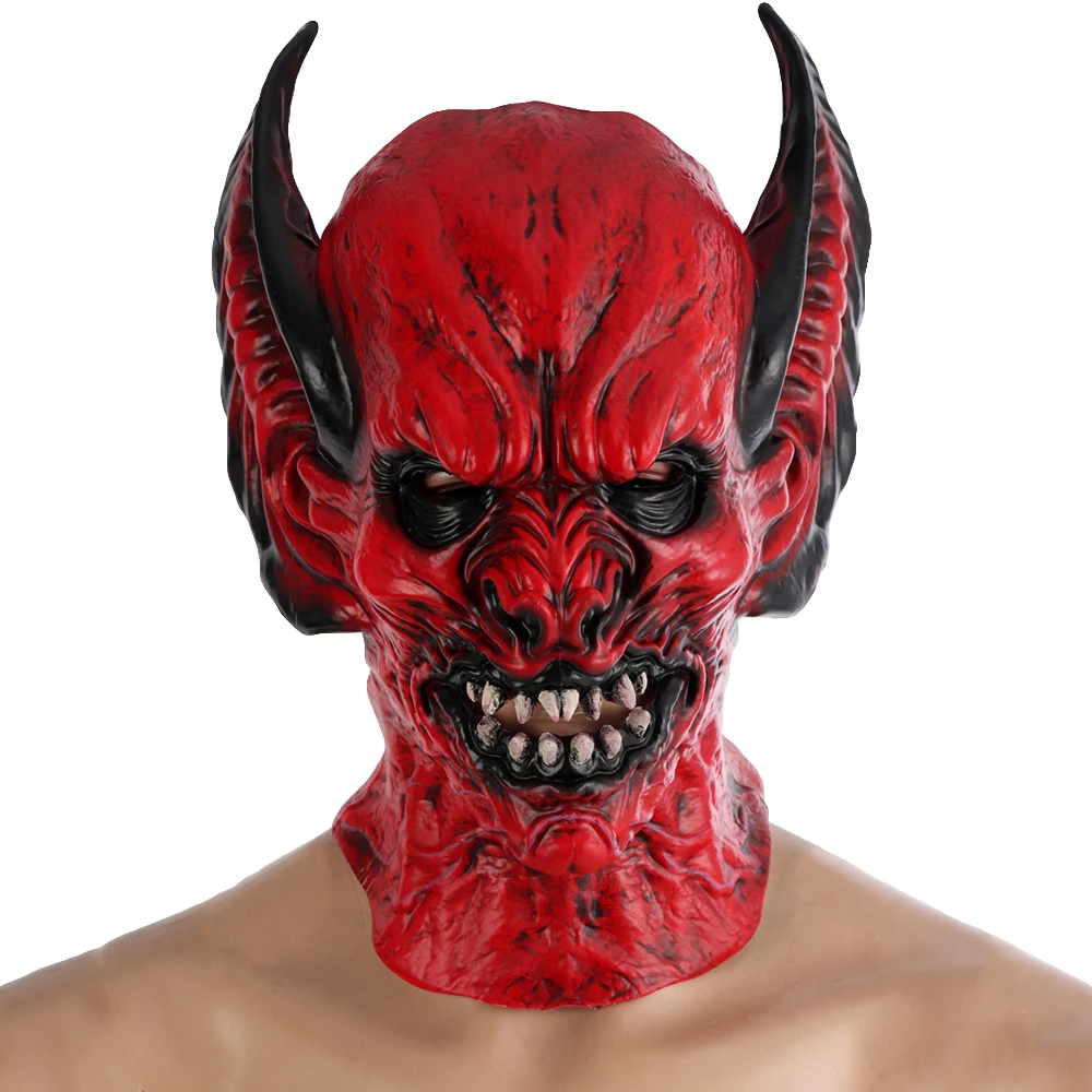 

Halloween Vampire Bat Mask Monster Cosplay Adult Horror Devil Helmet Carnival Party Props