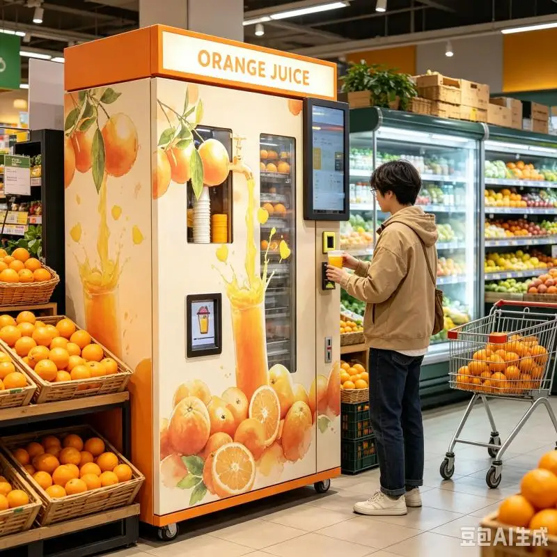 Orange Juice Vending Machine Customized Stainless Steel Citrus Extractor Fresh Beverage Processing Machine