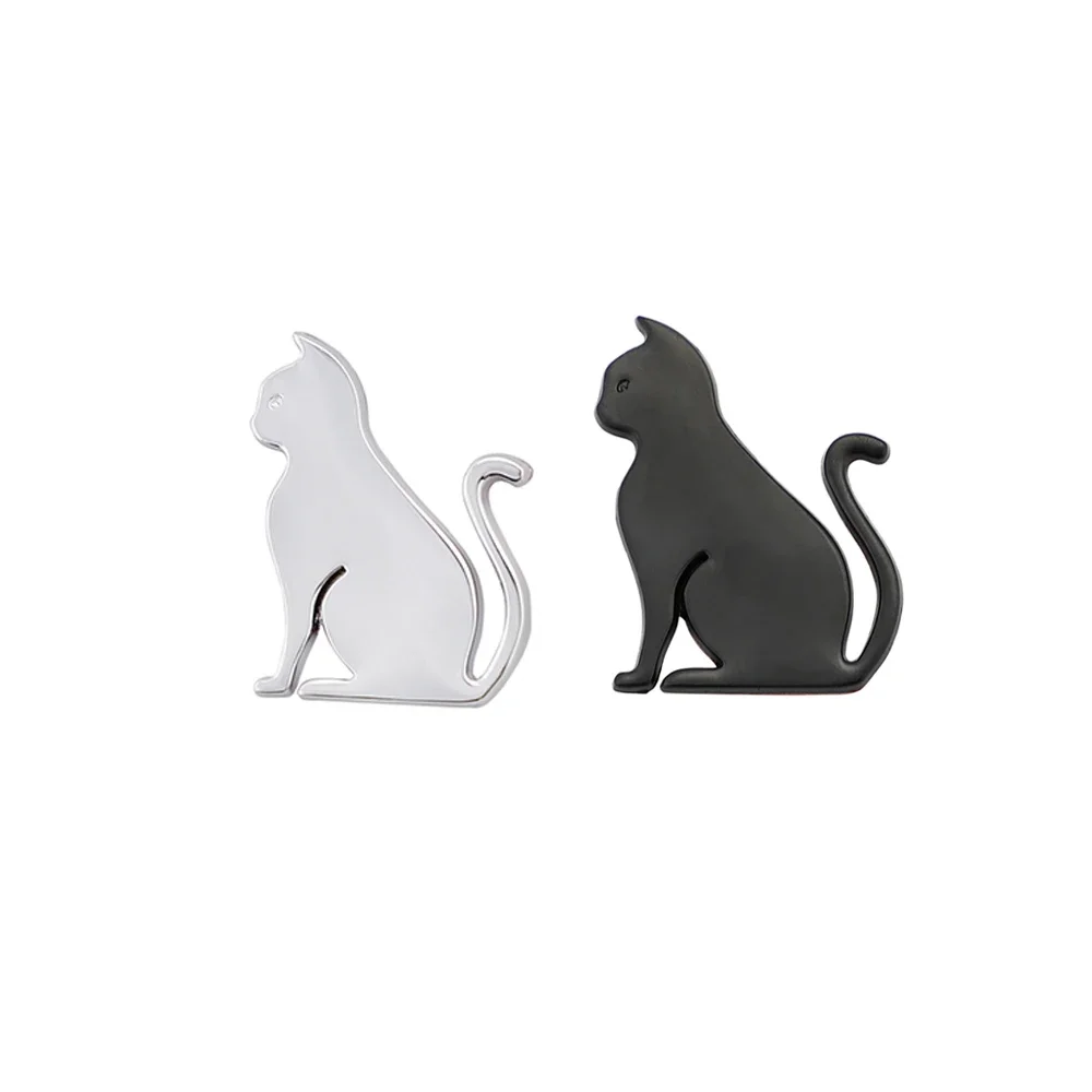 Metal Car Personality Cute Pet Cat Pet Dog Wild Boar Car Logo Cartoon Anime Car Stickers Body Tail Sticker Car Accessories