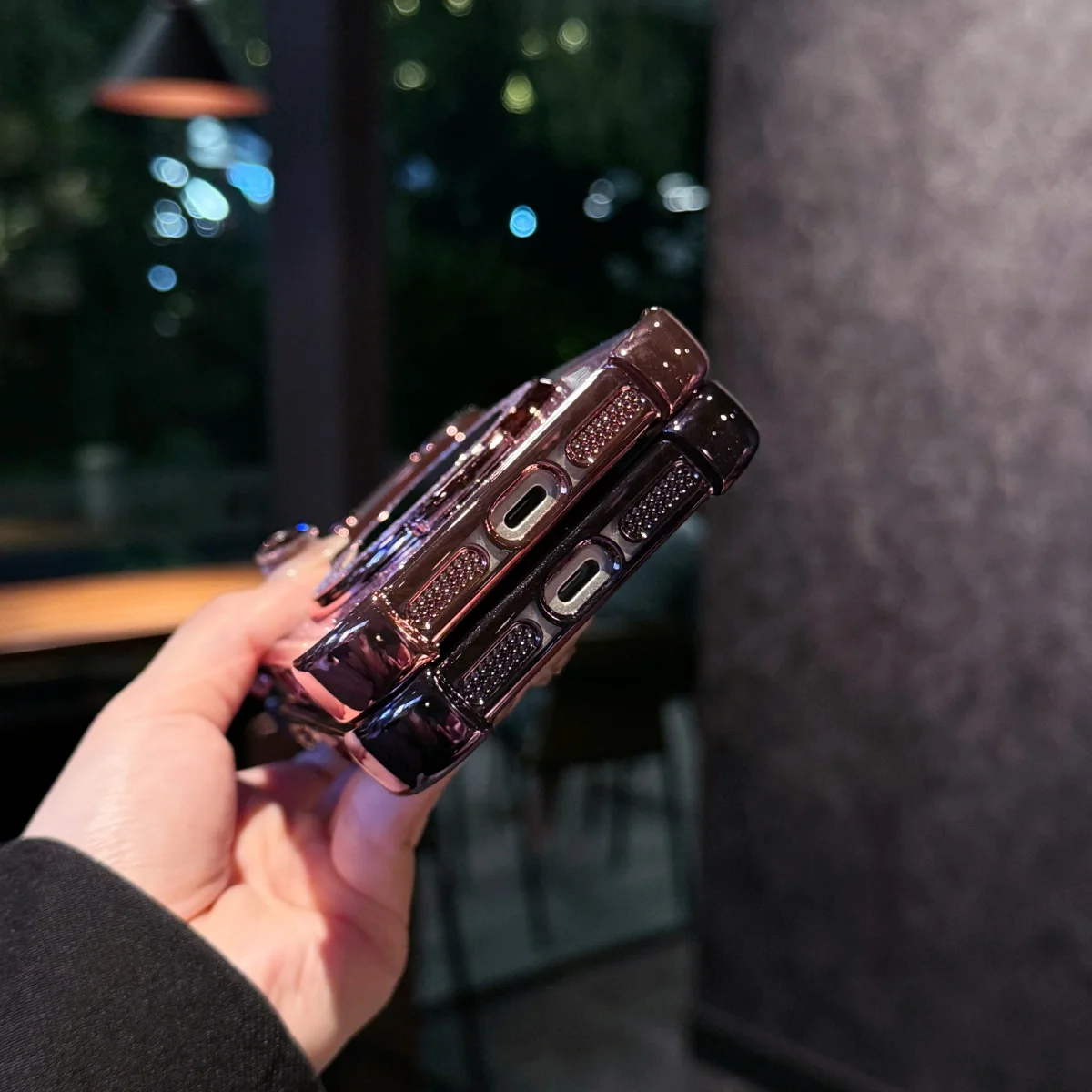 Чехол YPM5 с блестящим прозрачным зеркальным кронштейном для iPhone 17 Air 16 E 15 14 Plus 13 12 11 Pro Max, защитный противоударный чехол для объектива