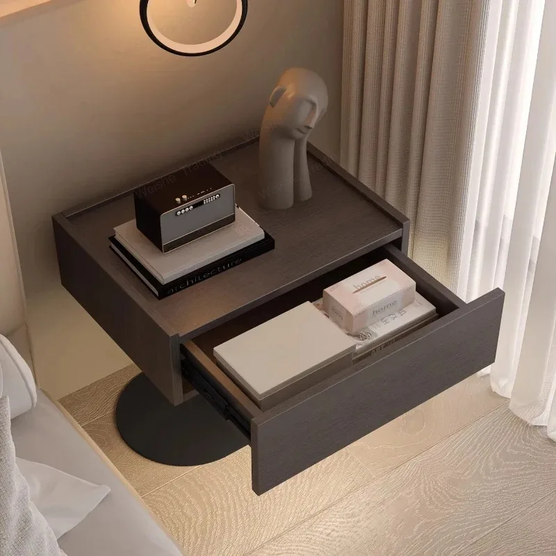 Multifunction Fashion Bedside Table Lamp Touch Control Decor Aesthetic Nightstands With Drawers Comfortable Bedroom Furniture